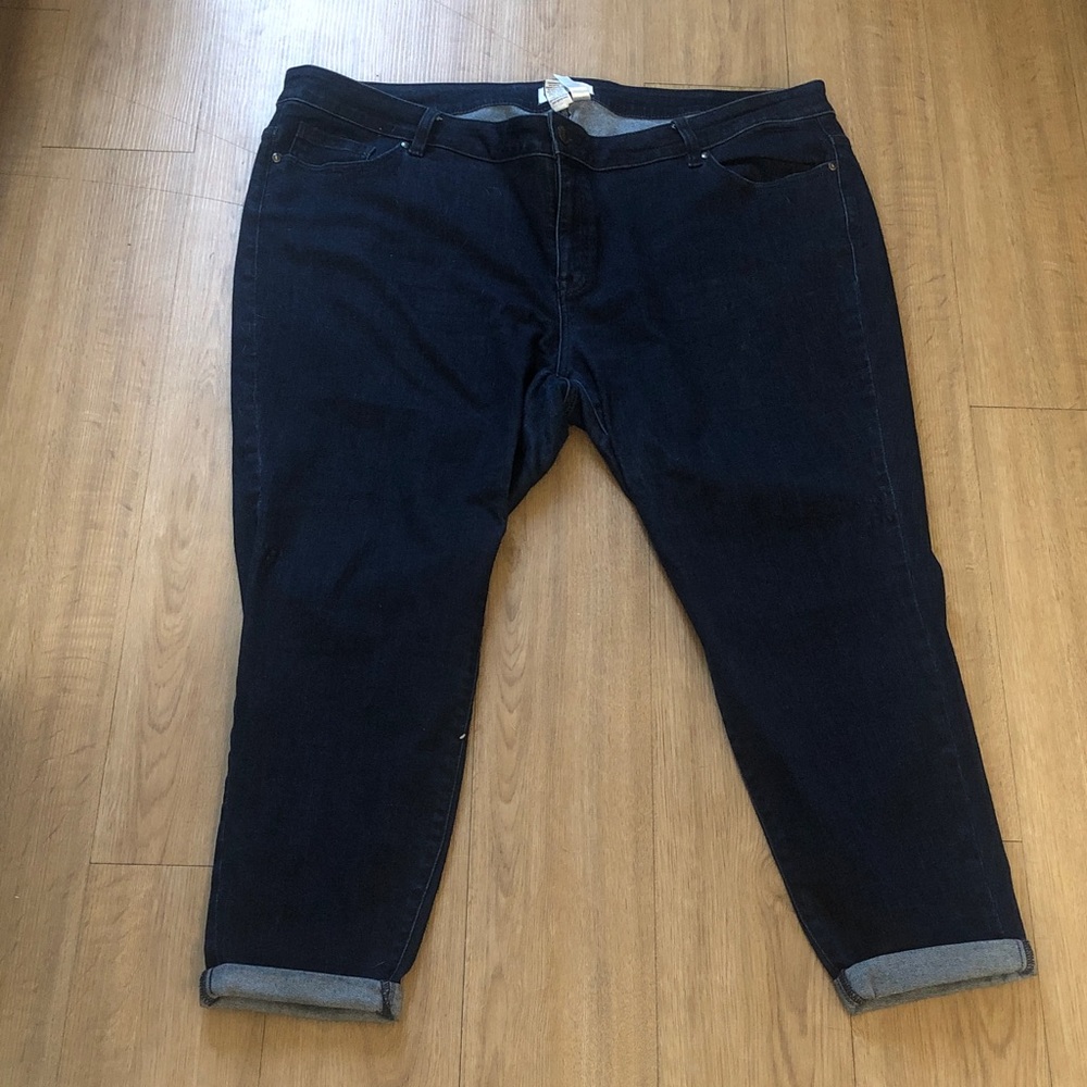 Lane Bryant Dark Blue Boyfriend Jeans - Picture 2 of 7